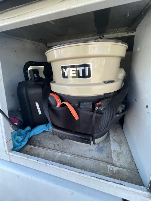 photo at Lakeshore Jacksonville Florida 32210 taken Dec 2022: Dehumidifier is a part of mold treatment. Drying out materials helps kill mold in the mold remediation process.